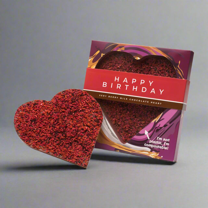 Very Berry Birthday Chocolate Heart