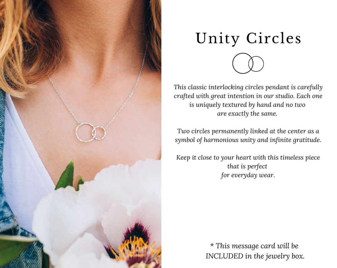 Celebrating You Mother Friend Daughter 2 Rings Necklace Gift