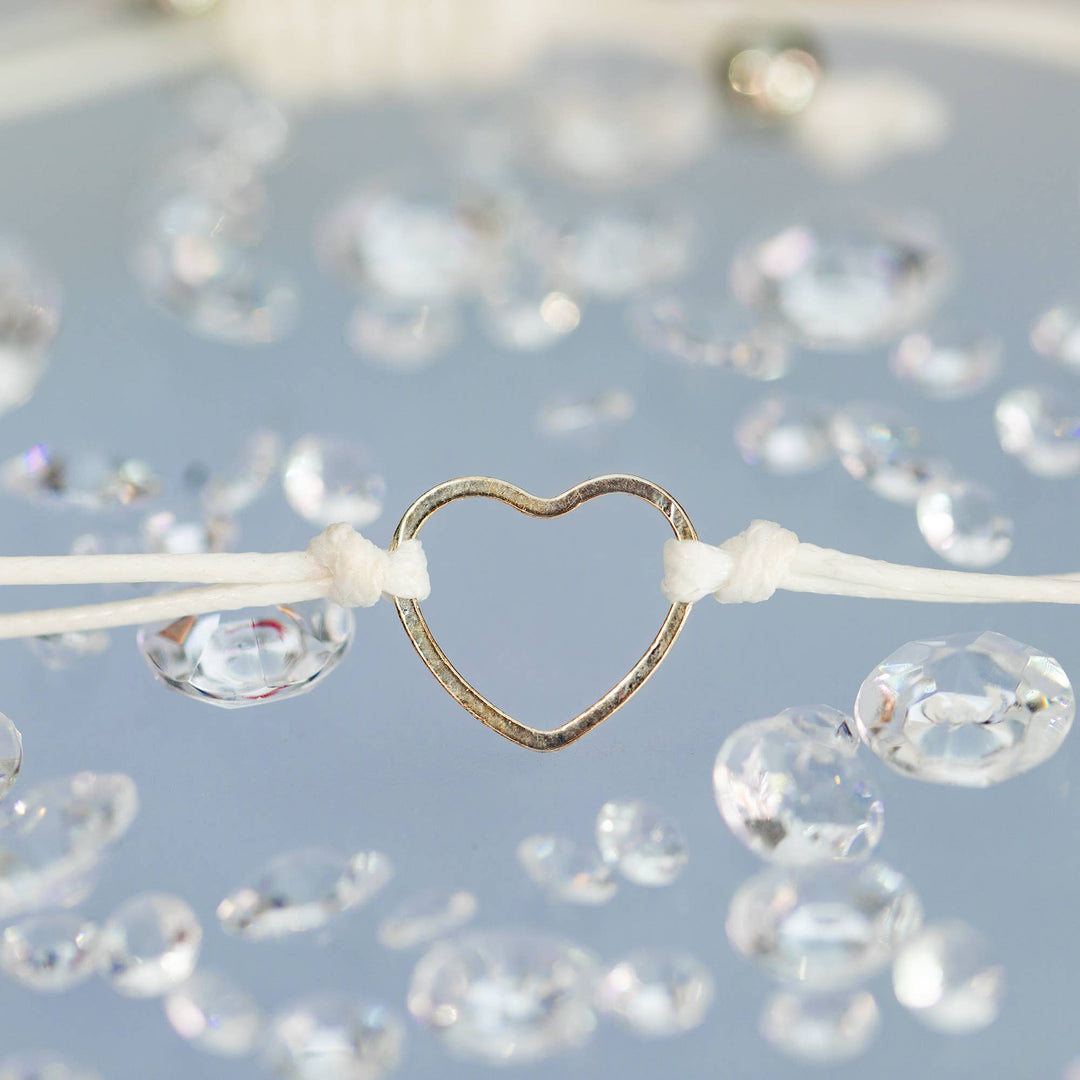 Happy Birthday Wish Bracelet Open Heart