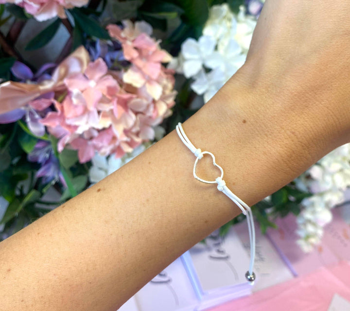Happy Birthday Wish Bracelet Open Heart