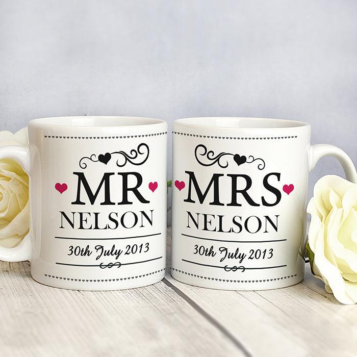 Mr and Mrs Mugs - Personalised