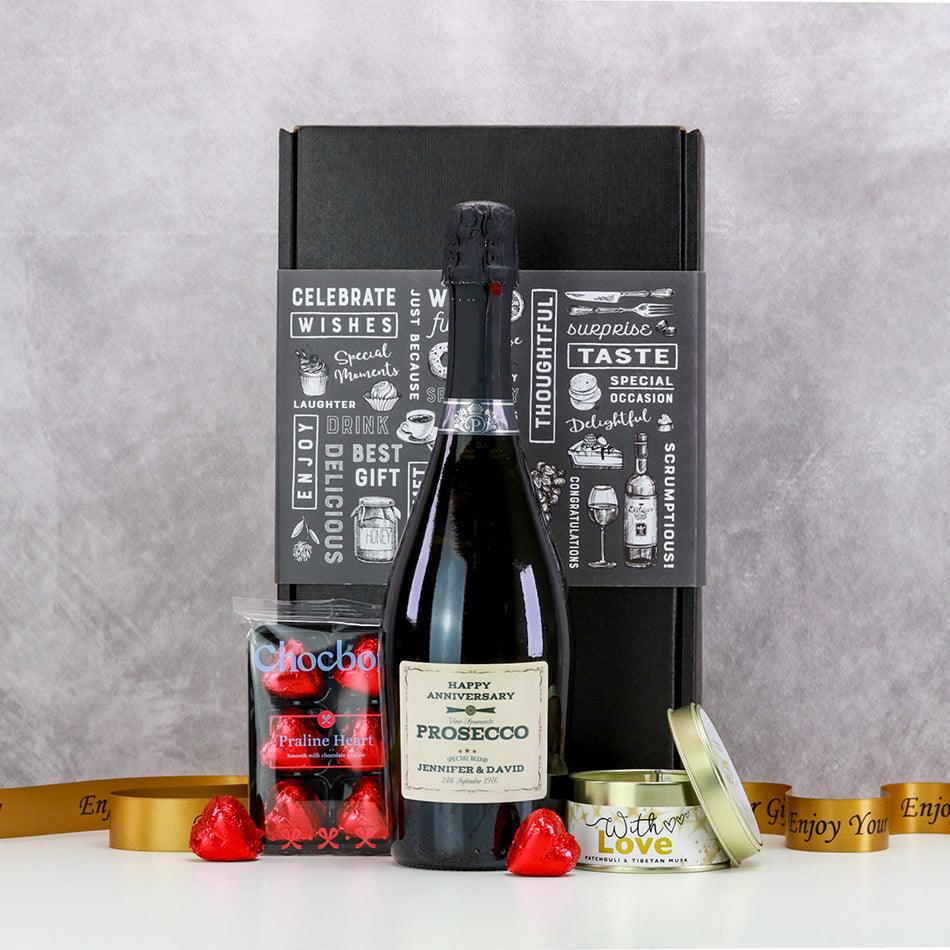 Anniversary Prosecco and Chocolates Gift Box