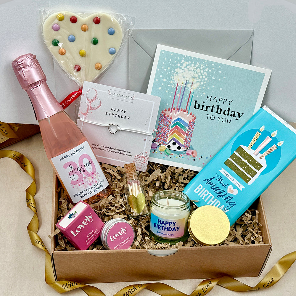 Luxury Birthday Gift Box for Her Personalised Celebration