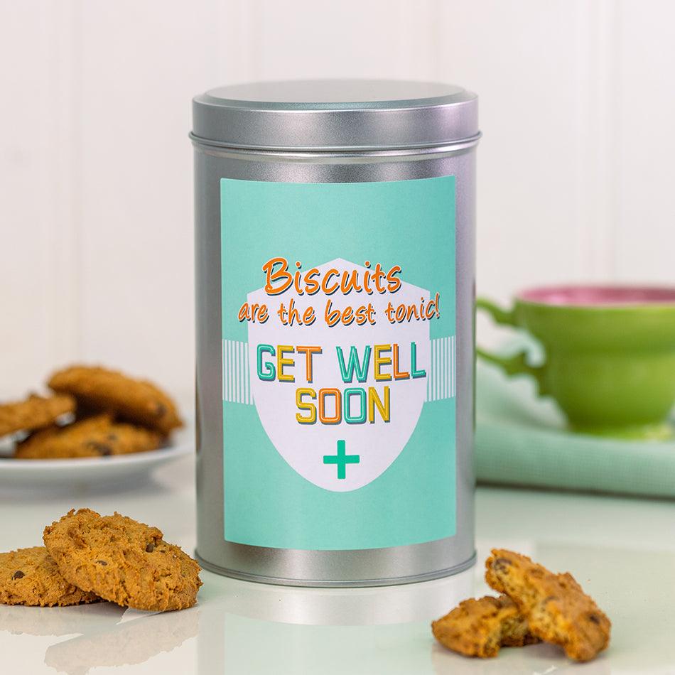Get Well Soon Tin with a Dozen Biscuits