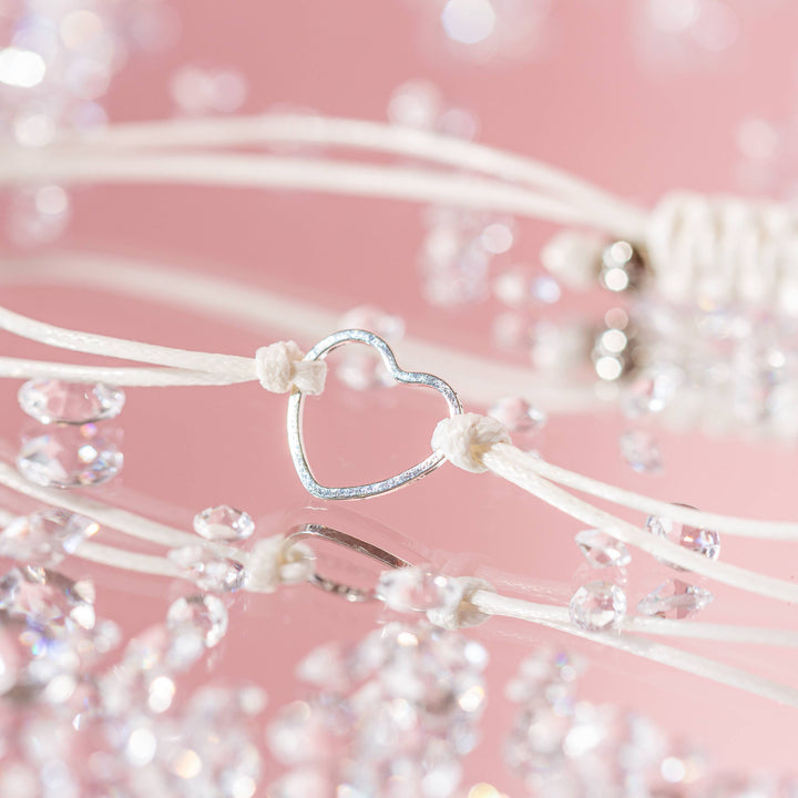 Happy Birthday Wish Bracelet Open Heart