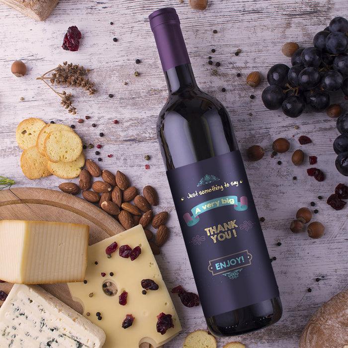 A Very Big Thank You Bottle of Wine