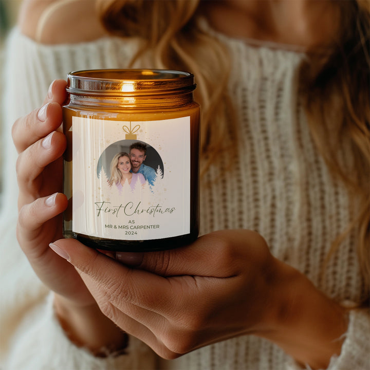 Personalised Photo Candle - Christmas Bauble