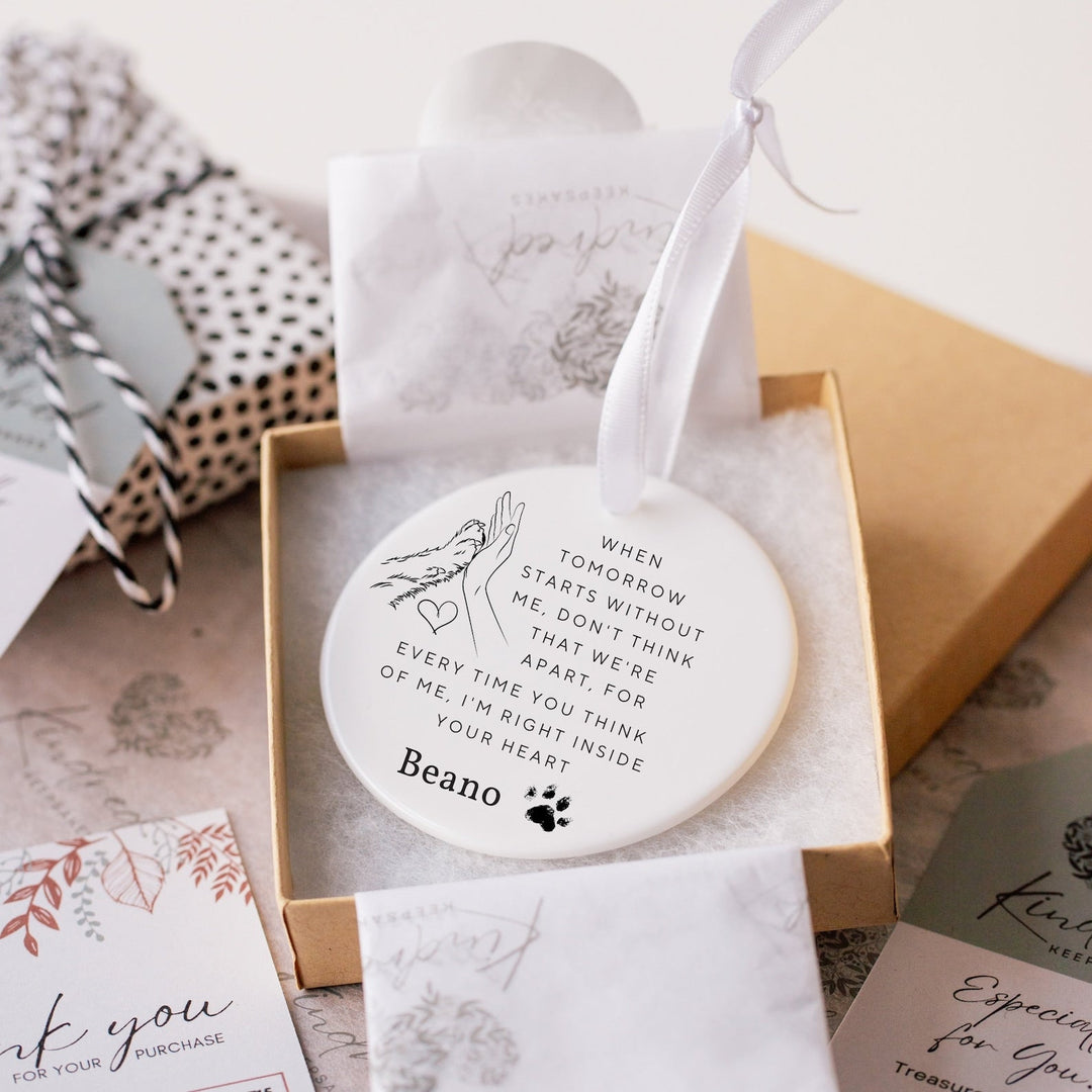Personalised Dog Bereavement Gift - Keepsake Ceramic