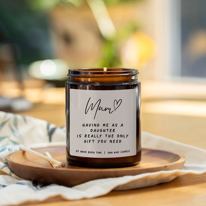 Personalised Mum Candle - Your Message