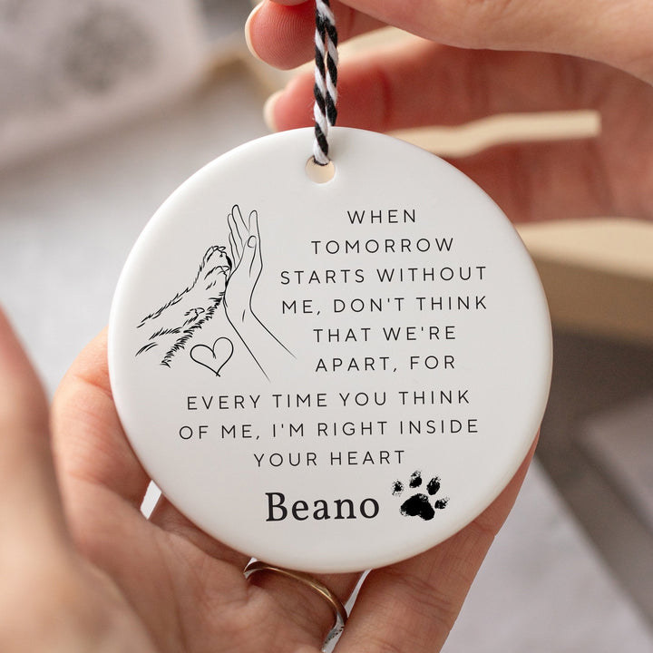 Personalised Dog Bereavement Gift - Keepsake Ceramic