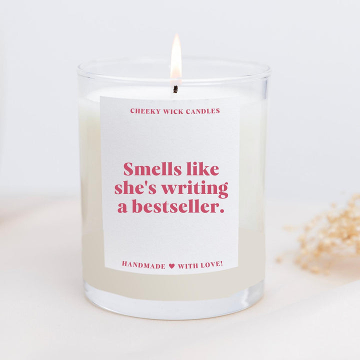 Smells Like She's Writing a Bestseller Candle Gift
