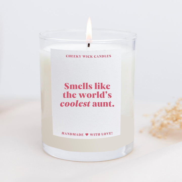 Smells Like The World's Coolest Aunt Candle Gift