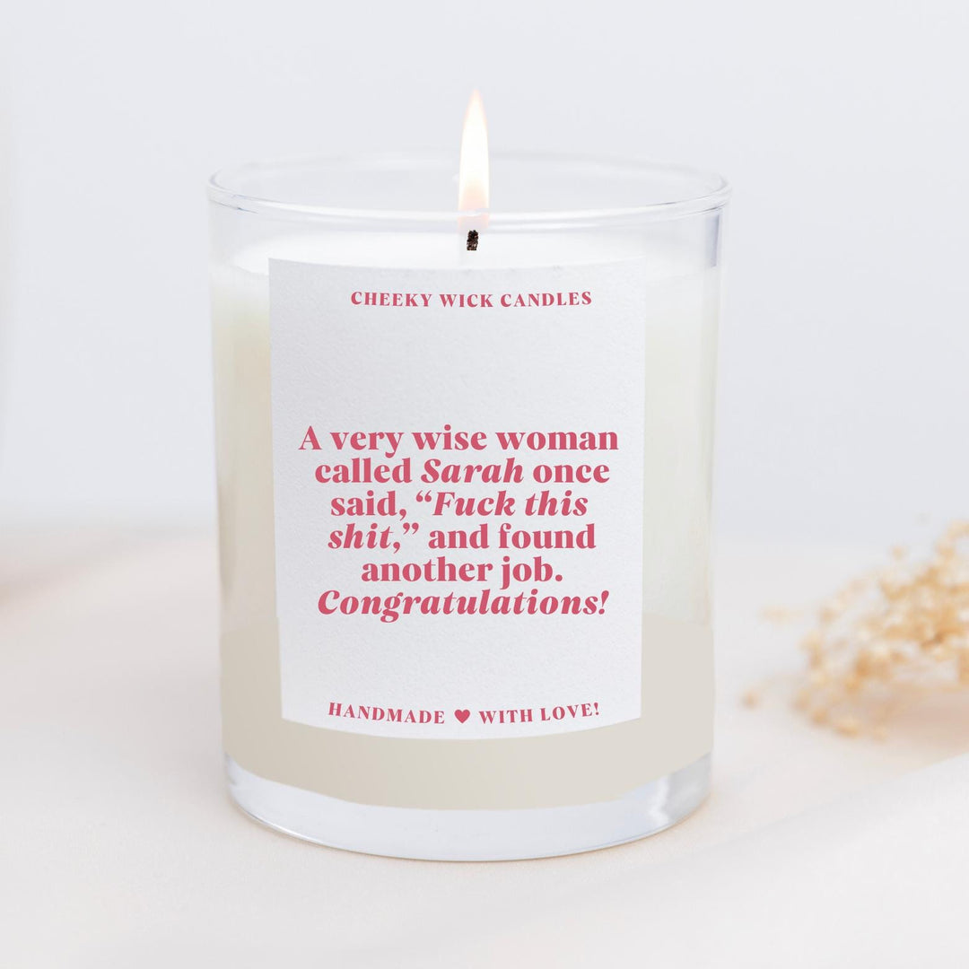 Personalised Wise Woman Once Said Candle