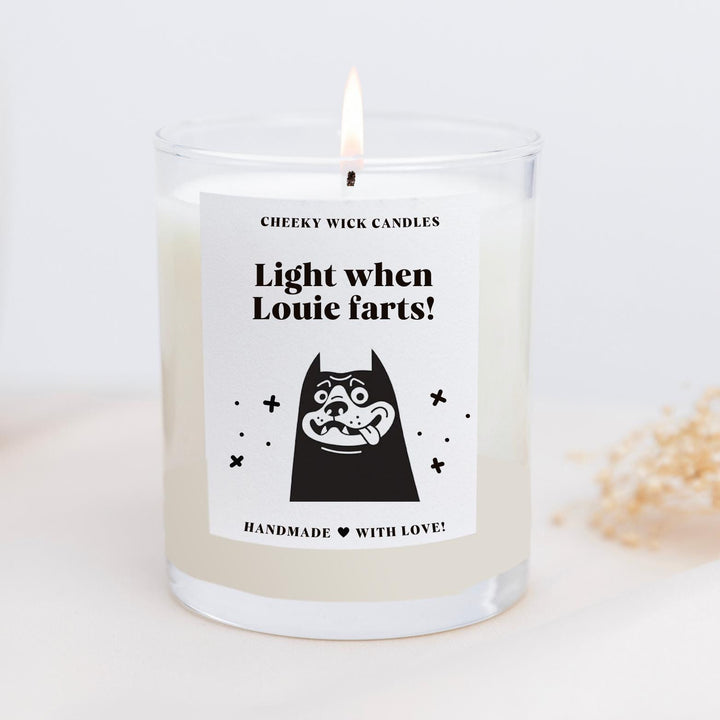 Light Me When the Dog Farts Candle - French Bull Dog