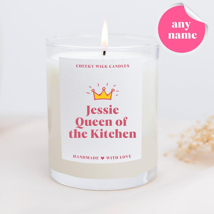 Personalised Queen of the Kitchen Candle