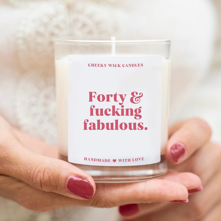 Forty and Fabulous Candle Gift