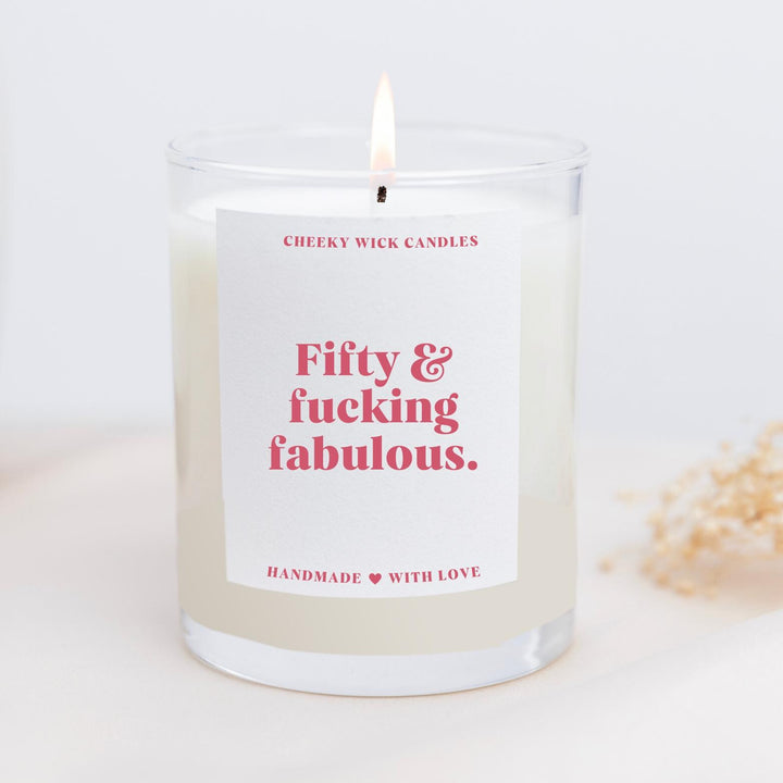 Fifty and F*cking Fabulous Candle