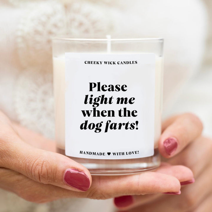 Light When the Dog Farts Candle