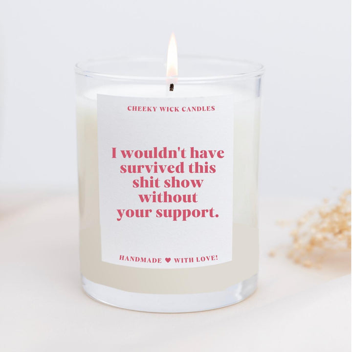 I Wouldn't Have Survived this Shit Show Without You Candle