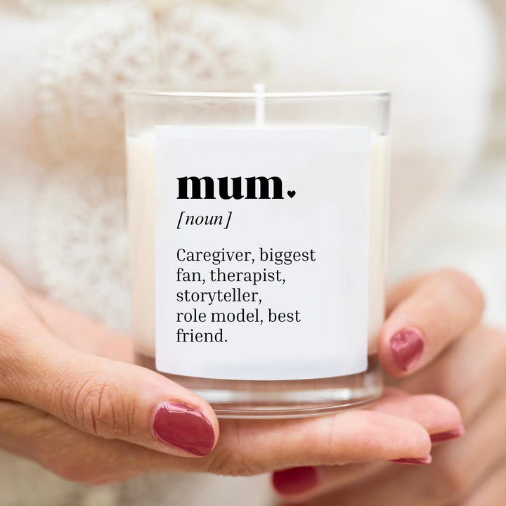 Personalised Dictionary Definition Candle for Mum