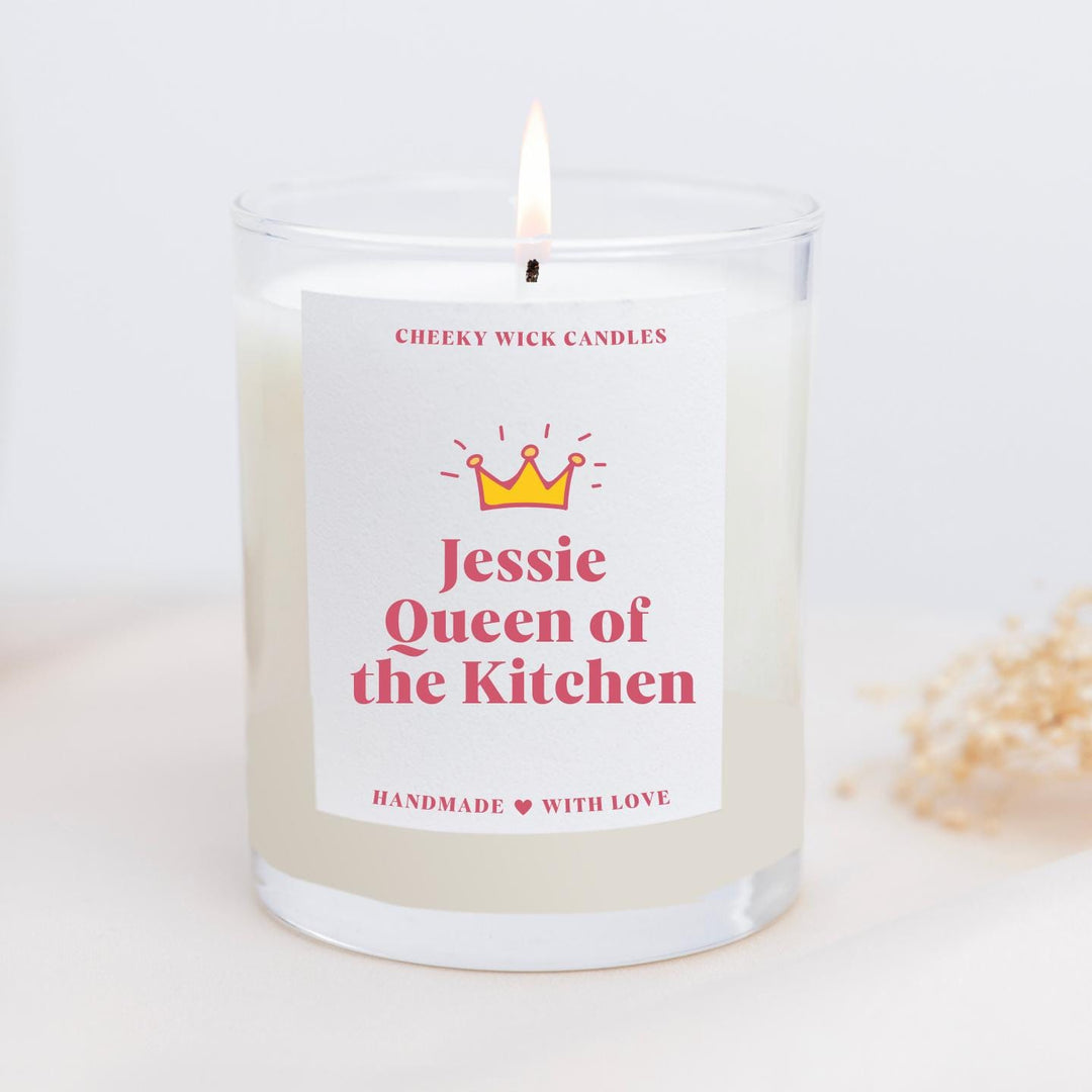 Personalised Queen of the Kitchen Candle