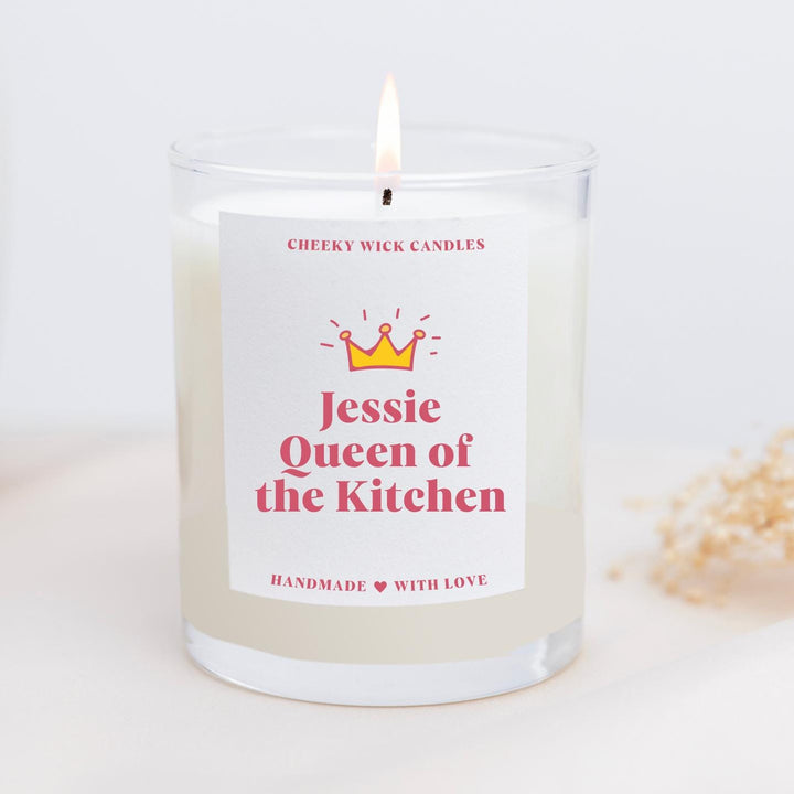 Personalised Queen of the Kitchen Candle