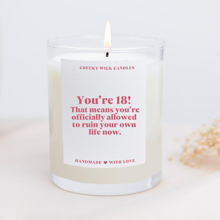 Funny 18th Birthday Candle