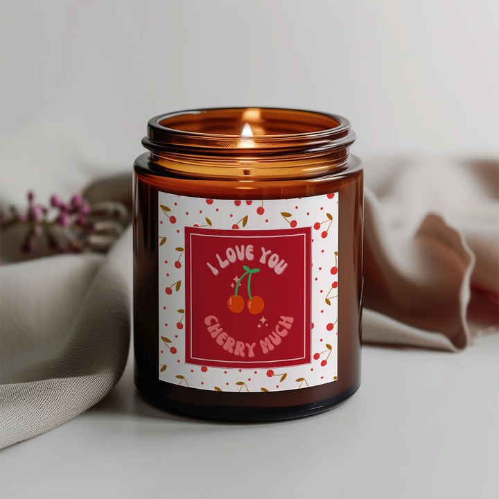 Personalised Romantic Candle – I Love You Cherry Much