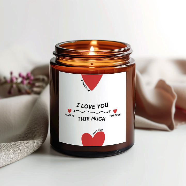 Personalised Romantic Candle – I Love You This Much