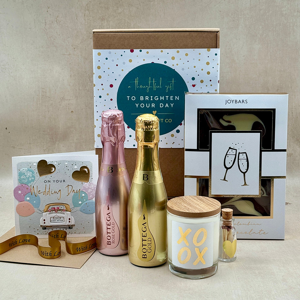 Luxury Wedding Day Hamper with Prosecco Rosé & Gold