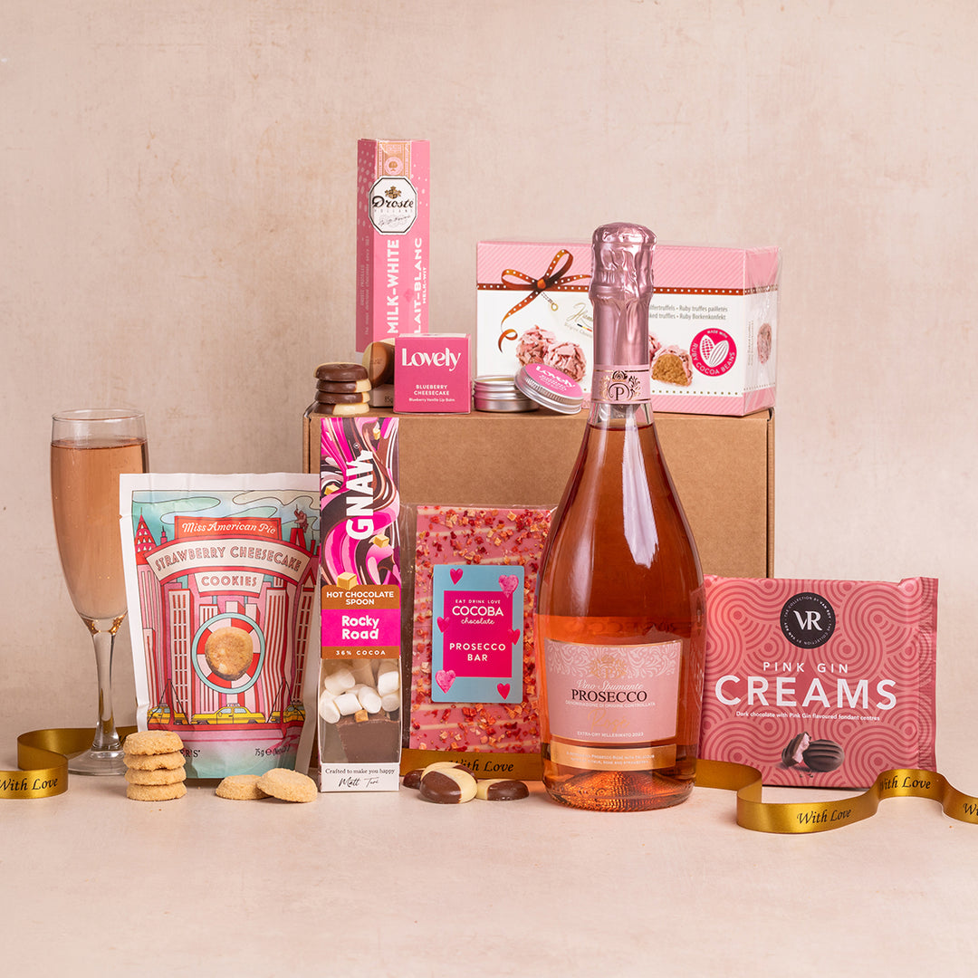Pink Sensations Luxury Prosecco & Treats Hamper