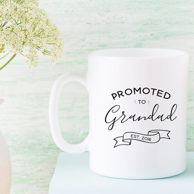 Promoted to Grandad Mug