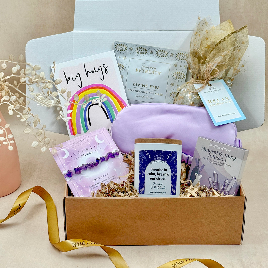 Pamper Wellbeing Gift Box with Rainbow Wishes