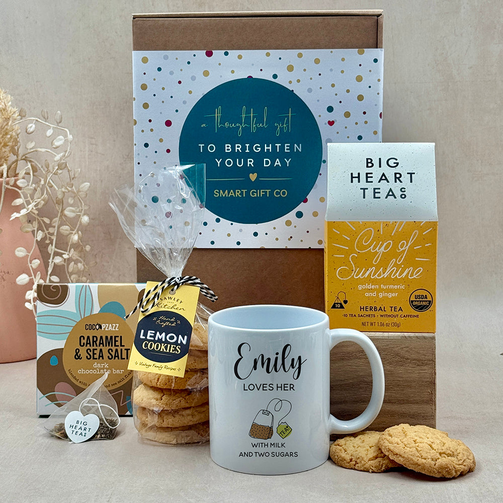 Personalised Tea and Cookies Gift Box