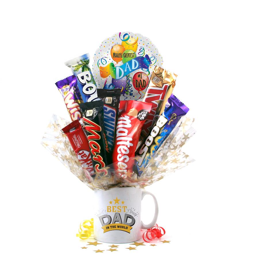 Best Dad In the World Chocolate Bouquet In A Mug