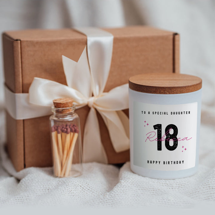 Happy 18th Birthday Candle Gift Box