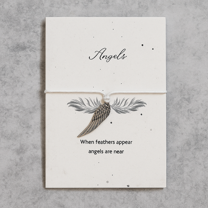 Feathers Appear - Seeded Card and Wish Bracelet
