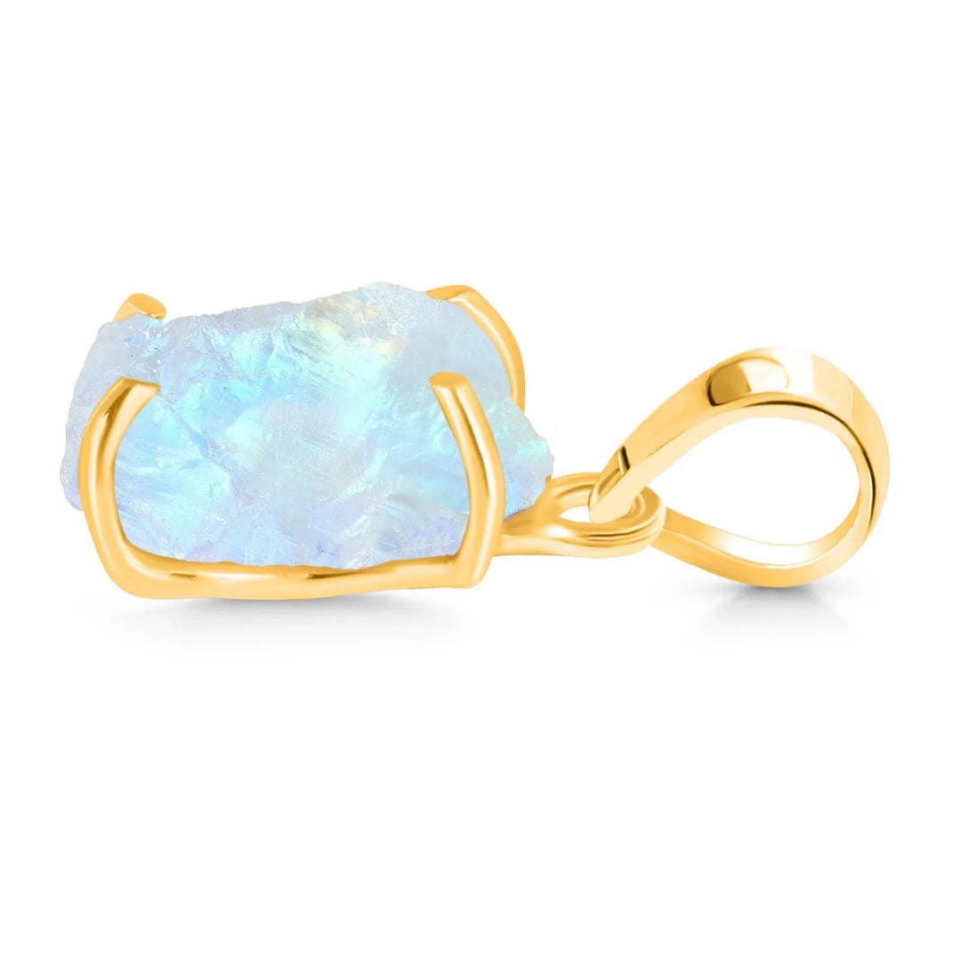 Raw Aquamarine Gold Filled Necklace