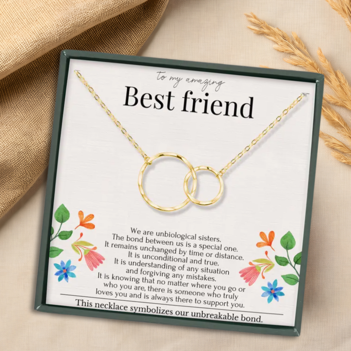 Eternity Circles Gold Vermeil Necklace - For Your Best Friend