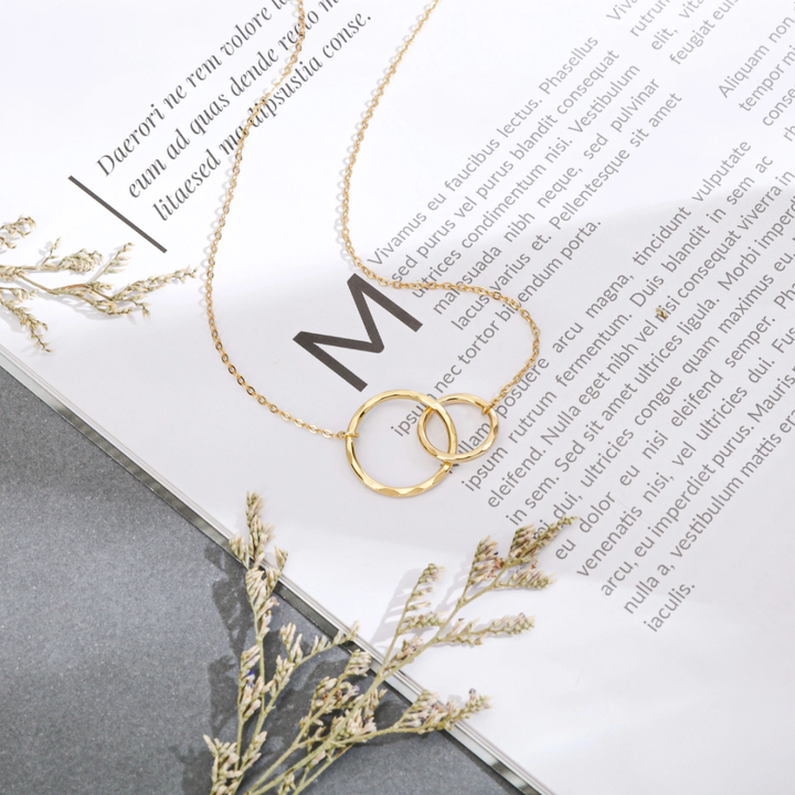 Eternity Circles Gold Vermeil Necklace - For Your Best Friend