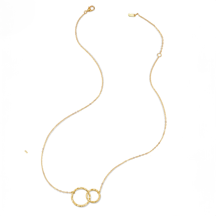 Eternity Circles Gold Vermeil Necklace - Unbiological Sister
