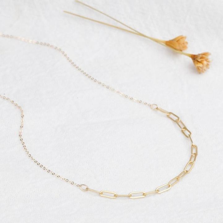 Gold Vermeil Links Necklace - 18th Birthday
