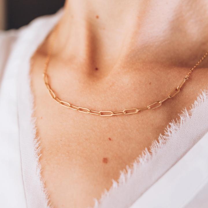 Gold Vermeil Links Necklace - 18th Birthday