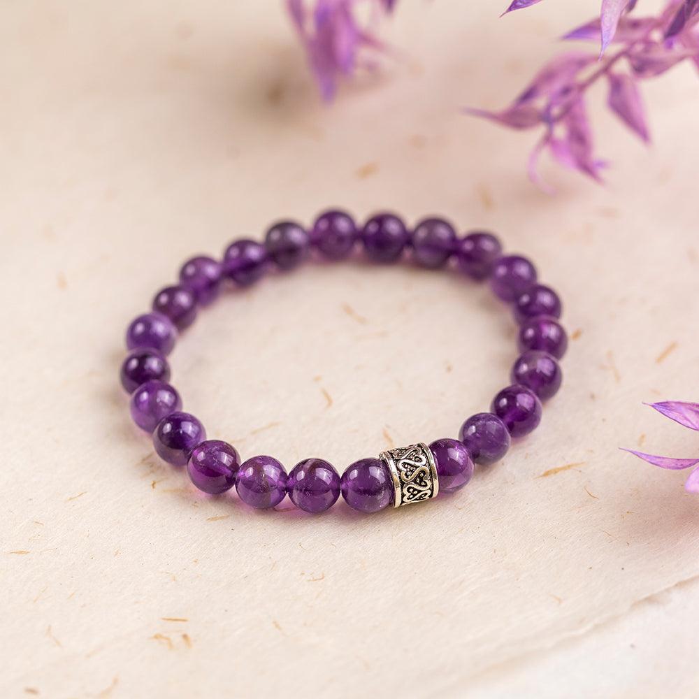 Amethyst Gemstone Bracelet - Delara Collection