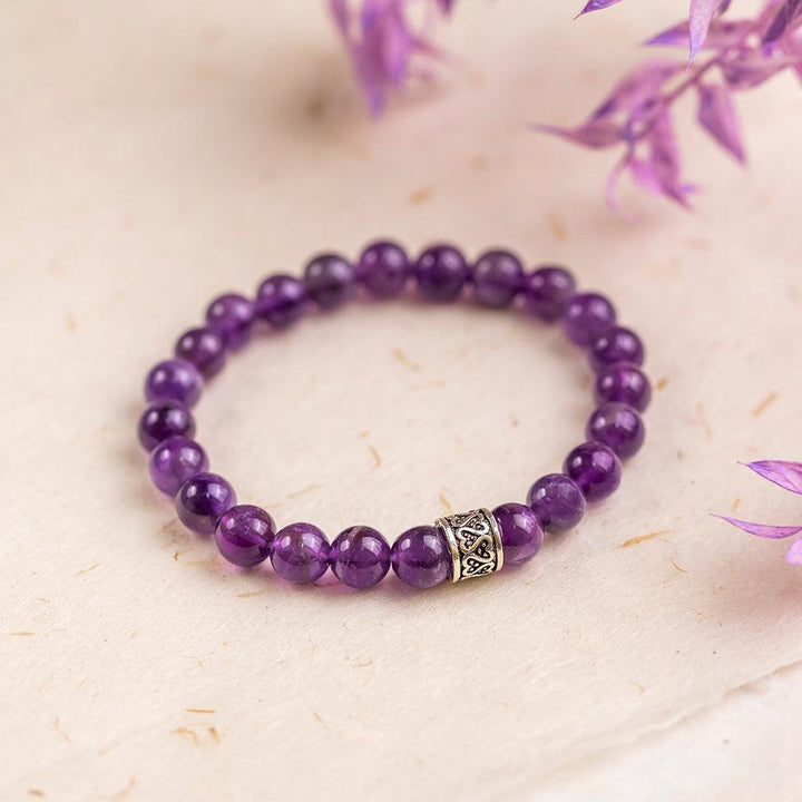 Amethyst Gemstone Bracelet - Delara Collection