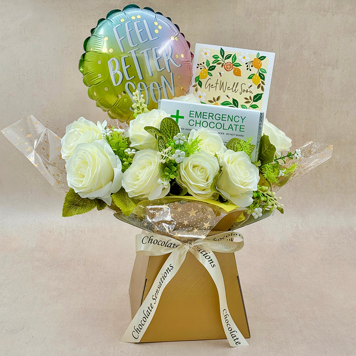 Feel Better Soon Chocolate Flower Bouquet