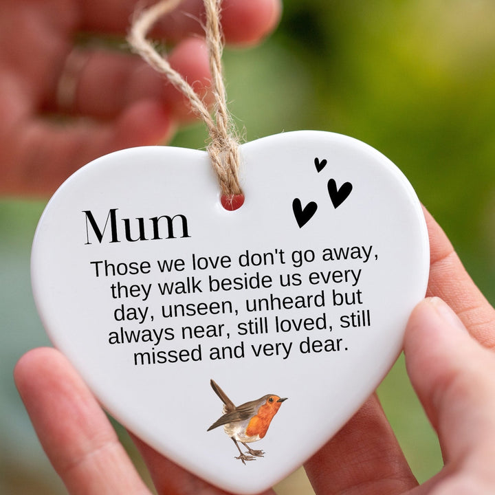 In Memory of Mum Robins Appear When Loved Ones Are Near