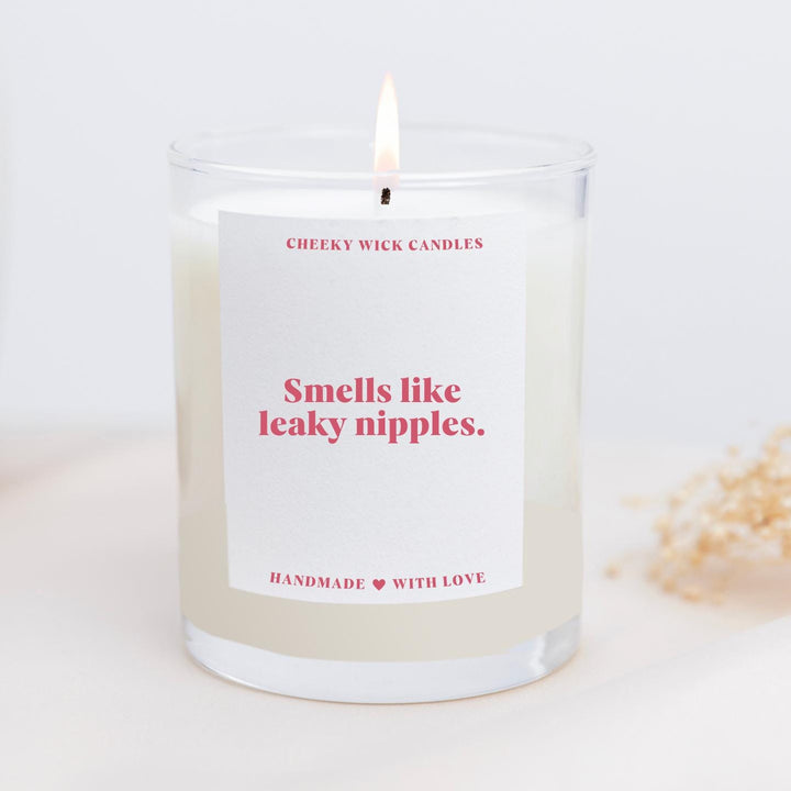 Smells Like Leaky Nipples Candle Gift for New Mum