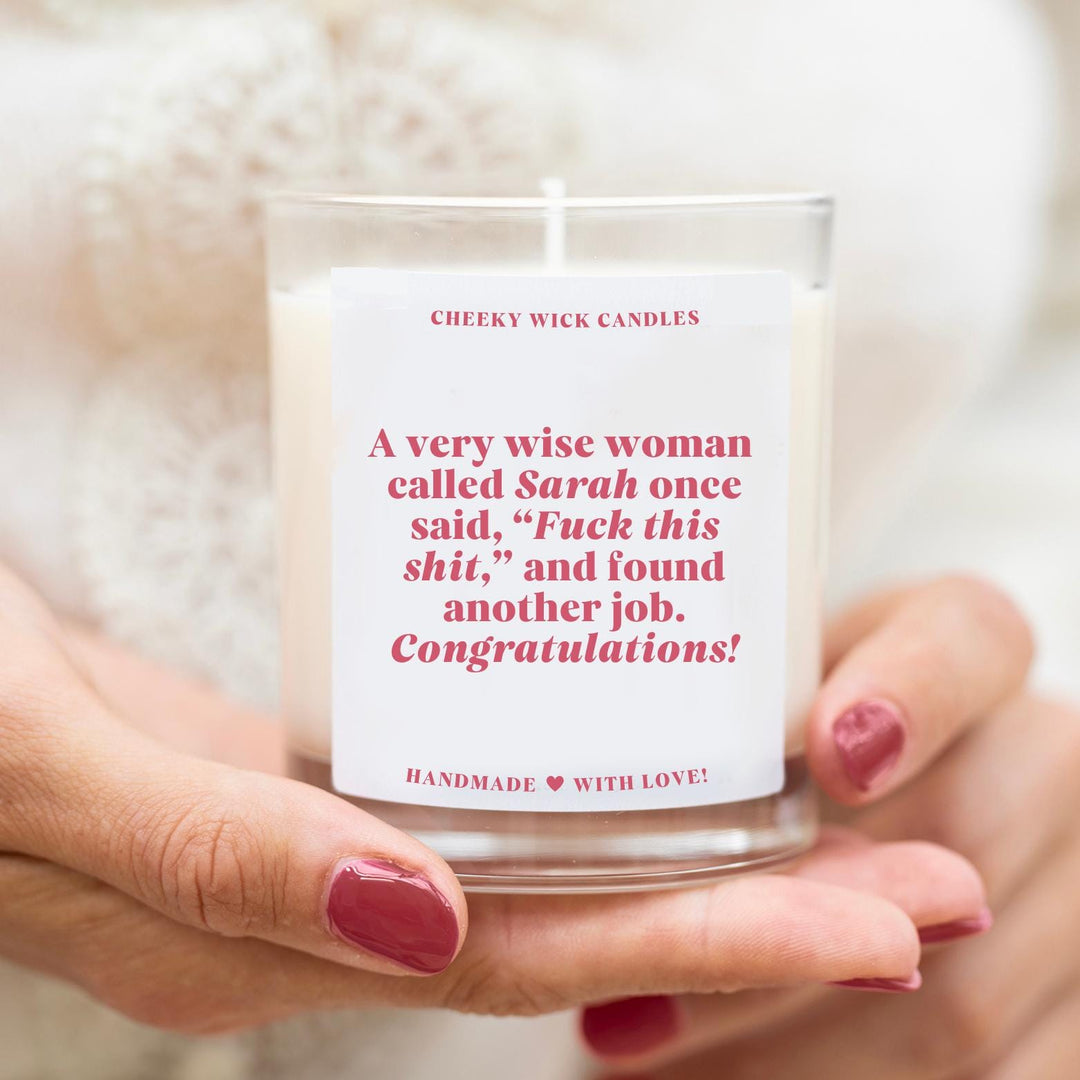 Personalised Wise Woman Once Said Candle