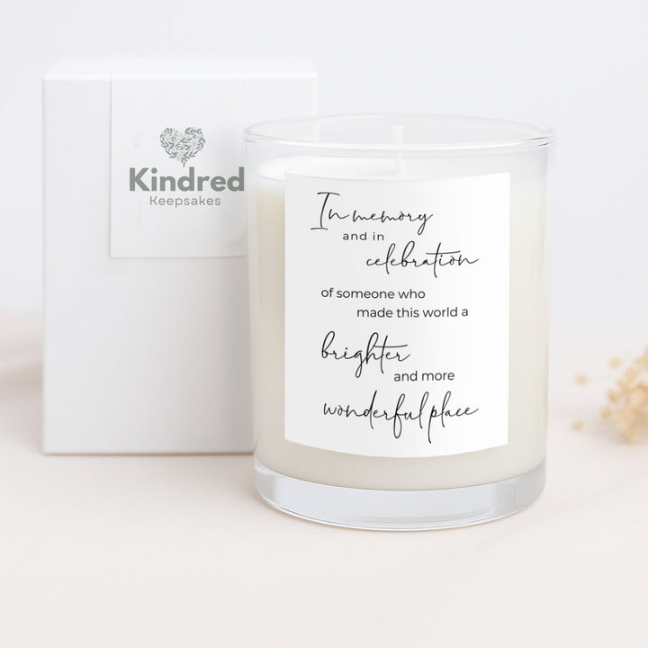 In Memory and Celebration Candle Gift